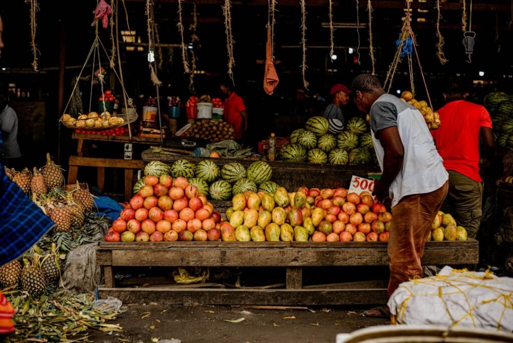 African food market representing Naomi Foods buyer and distribution partnerships